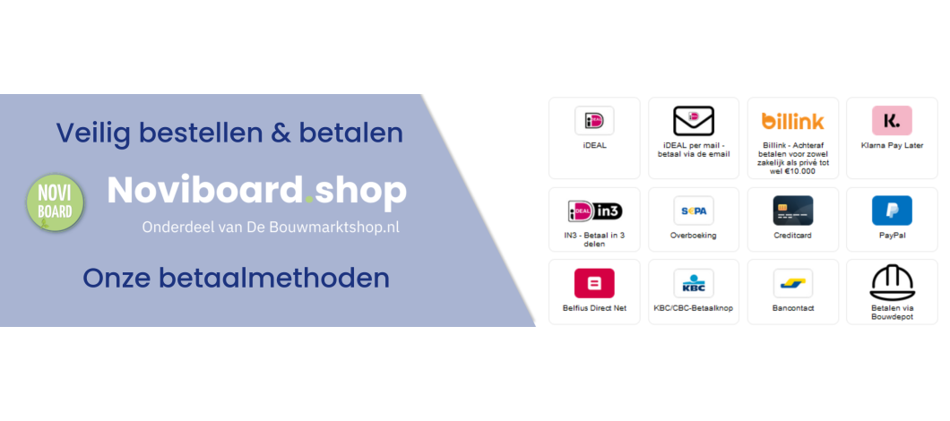 Veilig bestellen en betalen bij Noviboard.shop